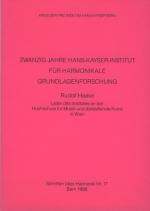 Cover-Bild 20 Jahre Hans-Kayser-Institut für harmonikale Grundlagenforschung