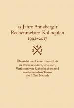 Cover-Bild 25 Jahre Annaberger Rechenmeister-Kolloquien (1992–2017)