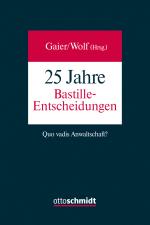 Cover-Bild 25 Jahre Bastille-Entscheidungen