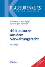 Cover-Bild 40 Klausuren aus dem Verwaltungsrecht