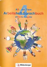 Cover-Bild ABC der Tiere 4 – Arbeitsheft Sprachbuch, silbierte Ausgabe