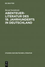 Cover-Bild Abenteuerliteratur des 19. Jahrhunderts in Deutschland