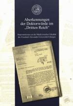 Cover-Bild Aberkennungen der Doktorwürde im "Dritten Reich"