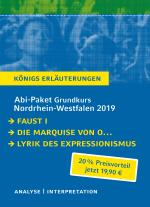 Cover-Bild Abitur-Paket Nordrhein-Westfalen 2019. Deutsch Grundkurs - Königs Erläuterungen: