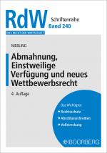 Cover-Bild Abmahnung, Einstweilige Verfügung und neues Wettbewerbsrecht