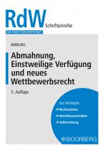 Cover-Bild Abmahnung, Einstweilige Verfügung und neues Wettbewerbsrecht