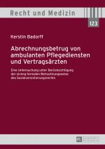 Cover-Bild Abrechnungsbetrug von ambulanten Pflegediensten und Vertragsärzten