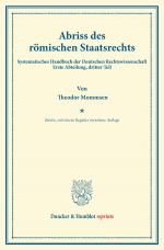 Cover-Bild Abriss des römischen Staatsrechts.