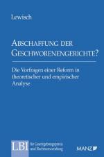 Cover-Bild Abschaffung der Geschworenengerichte?