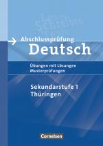 Cover-Bild Abschlussprüfung Deutsch - Sekundarstufe I - Thüringen - 10. Schuljahr