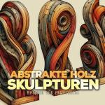 Cover-Bild Abstrakte Holz Skulpturen Malbuch für Erwachsene