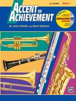 Cover-Bild Accent On Achievement, Book 1 (Bb-Tenor Sax)