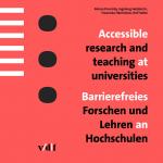 Cover-Bild Accessible research and teaching at universities / Barrierefreies Forschen und Lehren an Hochschulen