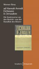 Cover-Bild ad Hannah Arendt - Eichmann in Jerusalem