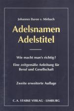 Cover-Bild Adelsnamen Adelstitel