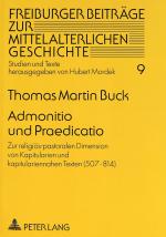 Cover-Bild Admonitio und Praedicatio