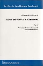 Cover-Bild Adolf Stoecker als Antisemit.