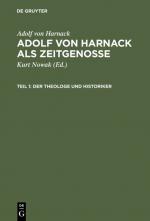 Cover-Bild Adolf von Harnack als Zeitgenosse