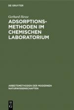 Cover-Bild Adsorptionsmethoden im chemischen Laboratorium