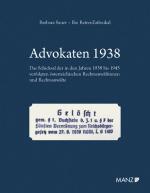 Cover-Bild Advokaten 1938