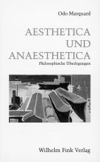 Cover-Bild Aesthetica und Anaesthetica