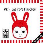 Cover-Bild Aki – das rote Häschen: Kontrastbuch für Babys – Gesichter · kontrastreiche Bilder angepasst an Babyaugen · Schwarz Weiß Primärfarben Buch für Neugeborene · Mein erstes Bilderbuch · Montessori Buch