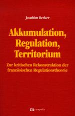 Cover-Bild Akkumulation, Regulation, Territorium