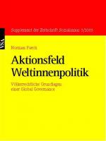 Cover-Bild Aktionsfeld Weltinnenpolitik