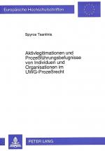 Cover-Bild Aktivlegitimationen und Prozeßführungsbefugnisse von Individuen und Organisationen im UWG-Prozeßrecht