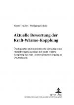 Cover-Bild Aktuelle Bewertung der Kraft-Wärme-Kopplung