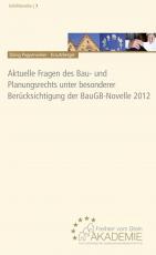 Cover-Bild Aktuelle Fragen des Bau- und Planungsrechts unter besonderer Berücksichtigung der BauGB-Novelle 2012