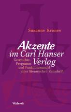 Cover-Bild »Akzente« im Carl Hanser Verlag