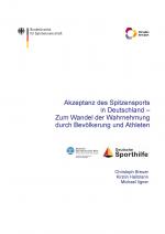 Cover-Bild Akzeptanz des Spitzensports in Deutschland - Zum Wandel der Wahrnehmung durch Bevölkerung und Athleten