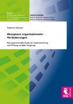 Cover-Bild Akzeptanz organisationaler Veränderungen