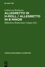 Cover-Bild Allegretto in h-Moll / Allegretto in B minor