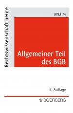 Cover-Bild Allgemeiner Teil des BGB