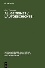 Cover-Bild Allgemeines / Lautgeschichte