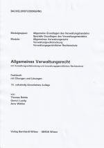 Cover-Bild Allgemeines Verwaltungsrecht mit Verwaltungsvollstreckung und verwaltungsgerichtlichem Rechtsschutz