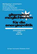 Cover-Bild Alternative Möglichkeiten für die Energiepolitik