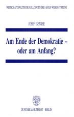 Cover-Bild Am Ende der Demokratie - oder am Anfang?