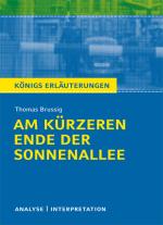 Cover-Bild Am kürzeren Ende der Sonnenallee von Thomas Brussig. Textanalyse und Interpretation mit ausführlicher Inhaltsangabe und Abituraufgaben mit Lösungen.