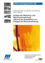 Cover-Bild Analyse der Werkzeug- und Maschinenerwärmung während der Anlaufphase von Anlagen der Blechverarbeitung