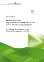 Cover-Bild Analyse indirekter regionalwirtschaftlicher Effekte von ÖPNV-Infrastrukturinvestitionen