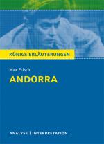 Cover-Bild Andorra von Max Frisch. Textanalyse und Interpretation mit ausführlicher Inhaltsangabe und Abituraufgaben mit Lösungen.