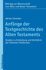 Cover-Bild Anfänge der Textgeschichte des Alten Testaments
