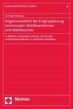 Cover-Bild Angemessenheit der Eingruppierung kommunaler Wahlbeamtinnen und Wahlbeamter