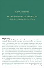 Cover-Bild Anthroposophische Pädagogik und ihre Voraussetzungen