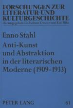 Cover-Bild Anti-Kunst und Abstraktion in der literarischen Moderne (1909-1933)
