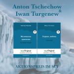Cover-Bild Anton Tschechow & Iwan Turgenew Hardcover (Bücher + Audio-Online) - Lesemethode von Ilya Frank
