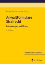 Cover-Bild AnwaltFormulare Strafrecht